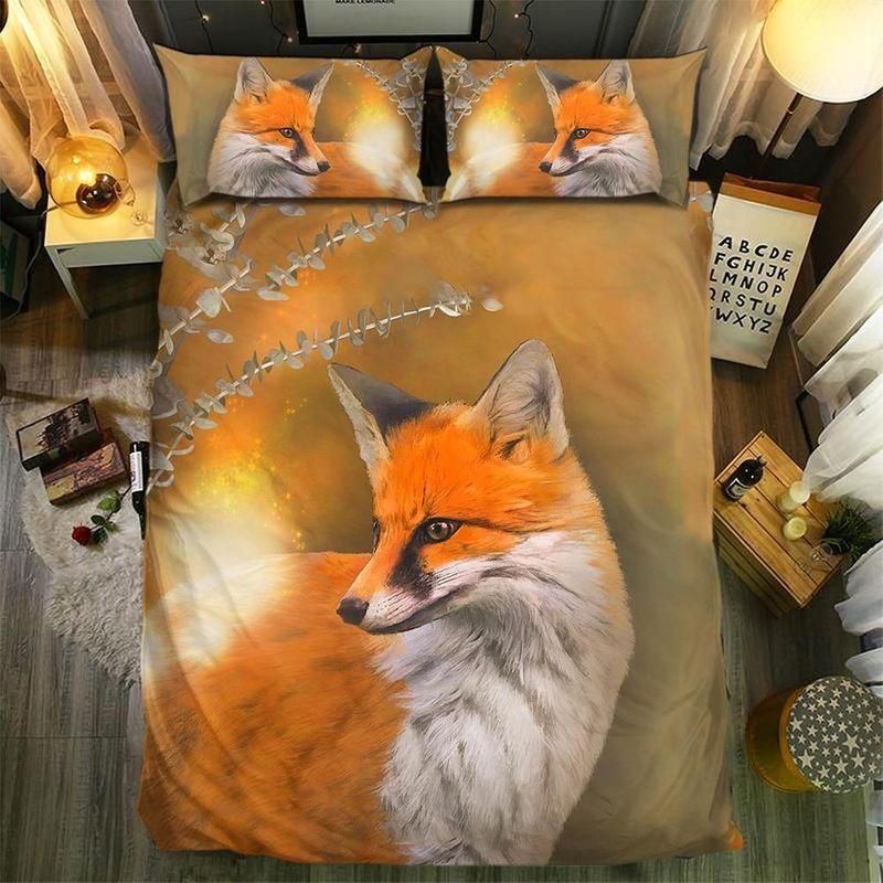 Bewilder Fox Printed Bedding Set