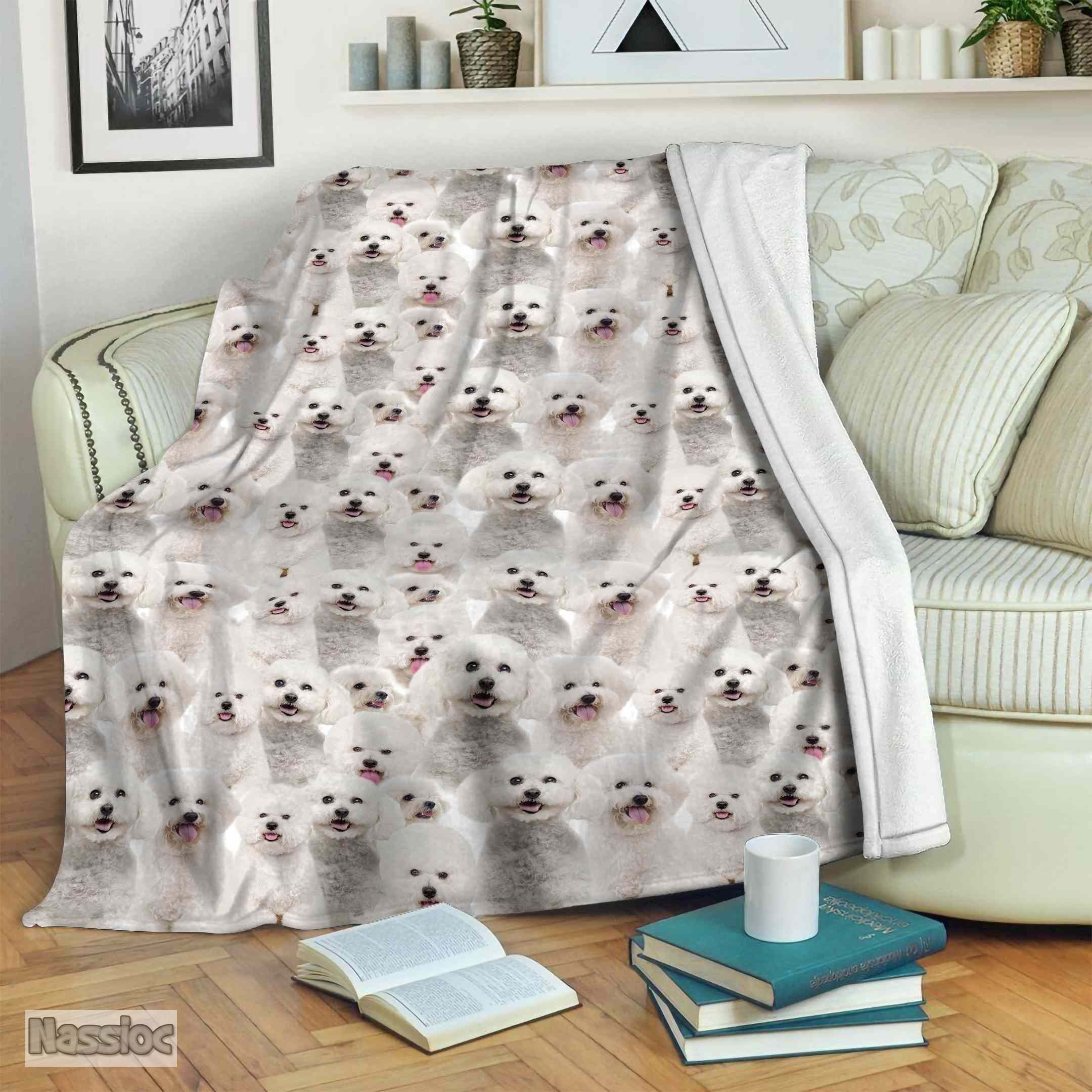 Bichon Fleece Blanket