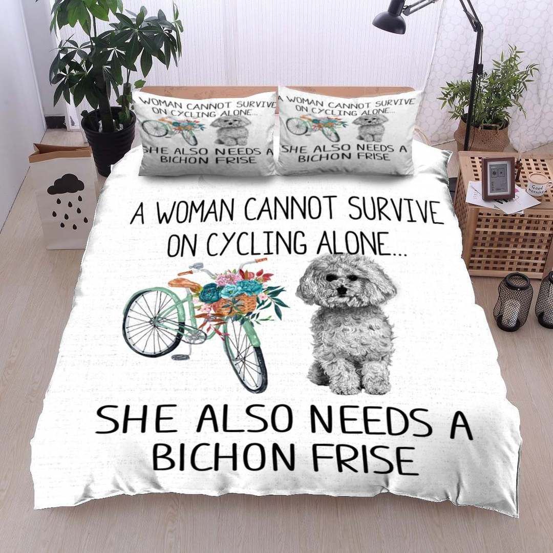 Bichon Frise Cycling Bedding Set