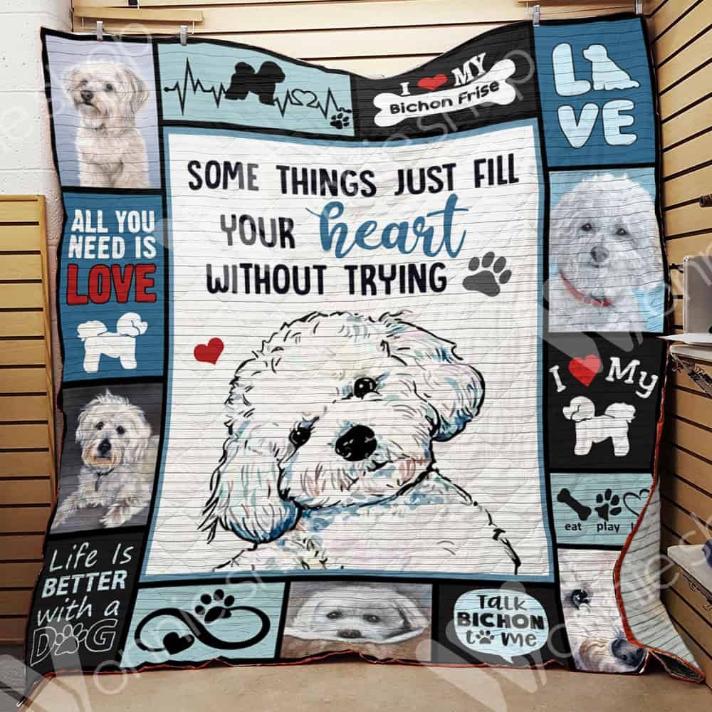 Bichon Frise Dog Quilt Blanket DHC0102441TD