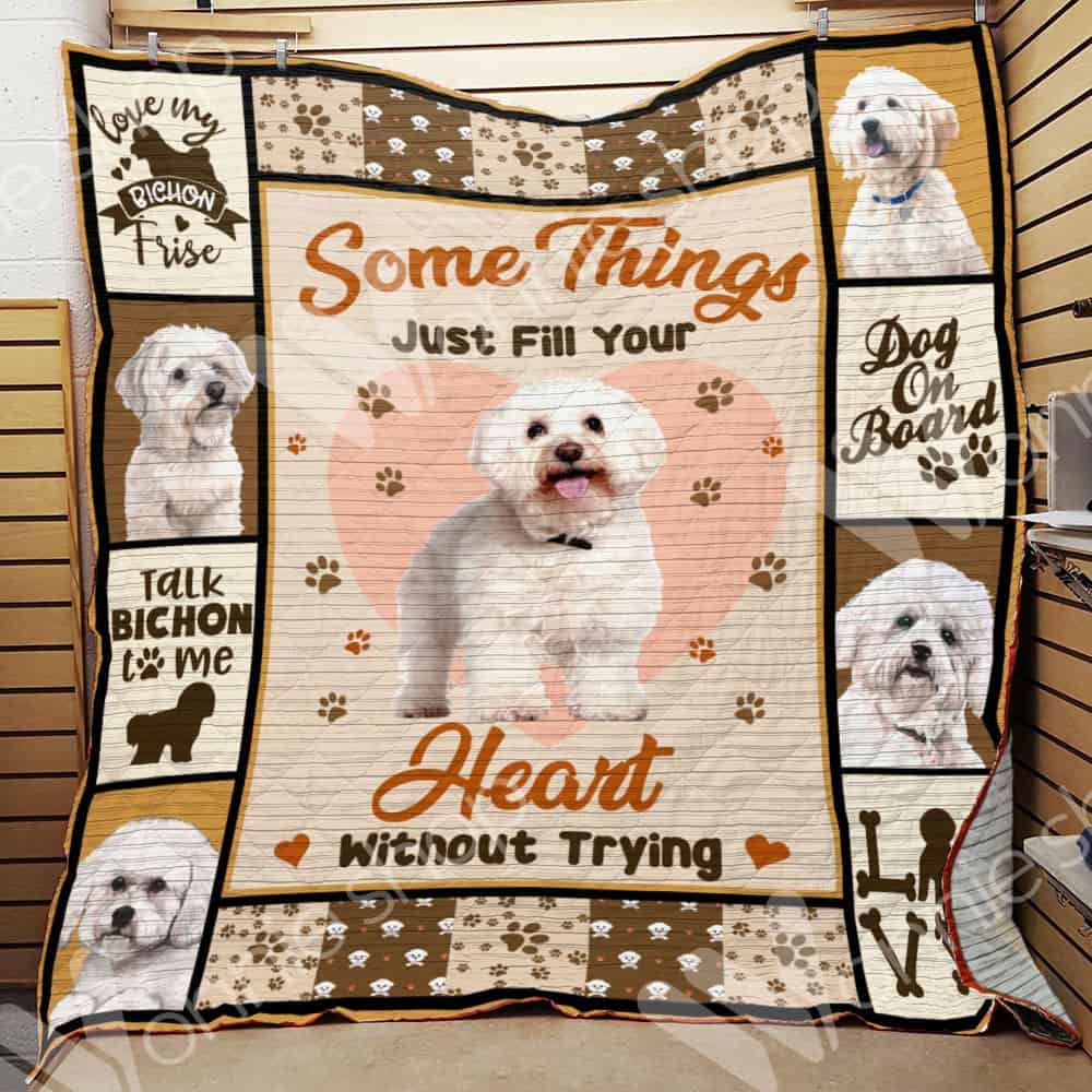 Bichon Frise Dog Quilt Blanket DHC0102454TD