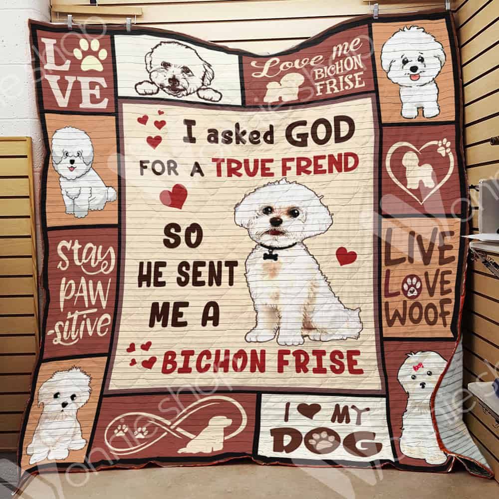 Bichon Frise Dog Quilt Blanket DHC0102471TD