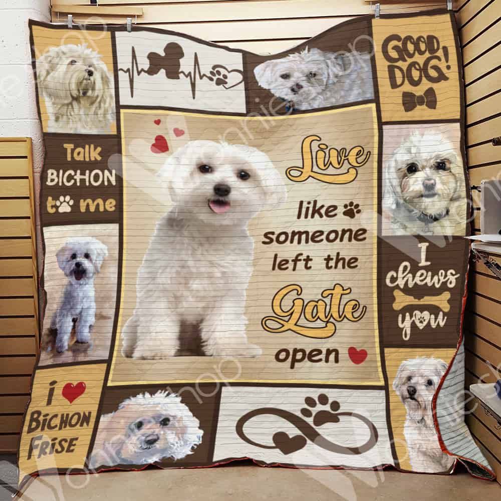 Bichon Frise Dog Quilt Blanket DHC0102475TD