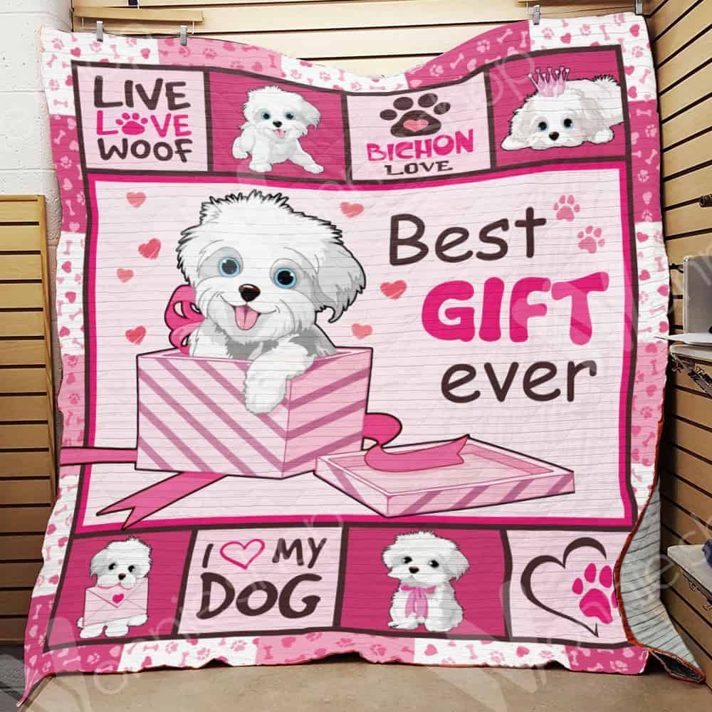 Bichon Frise Dog Quilt Blanket DHC0102787TD