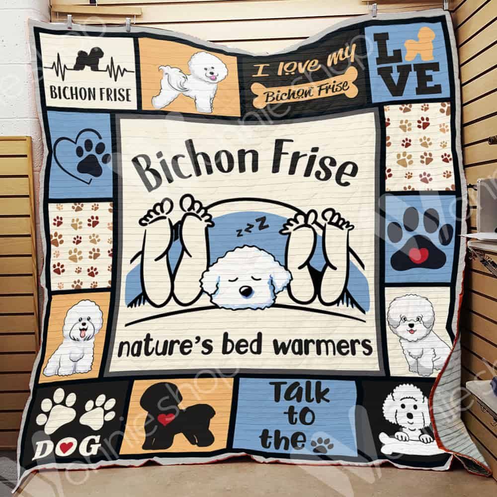 Bichon Frise Dog Quilt Blanket DHC0102844TD