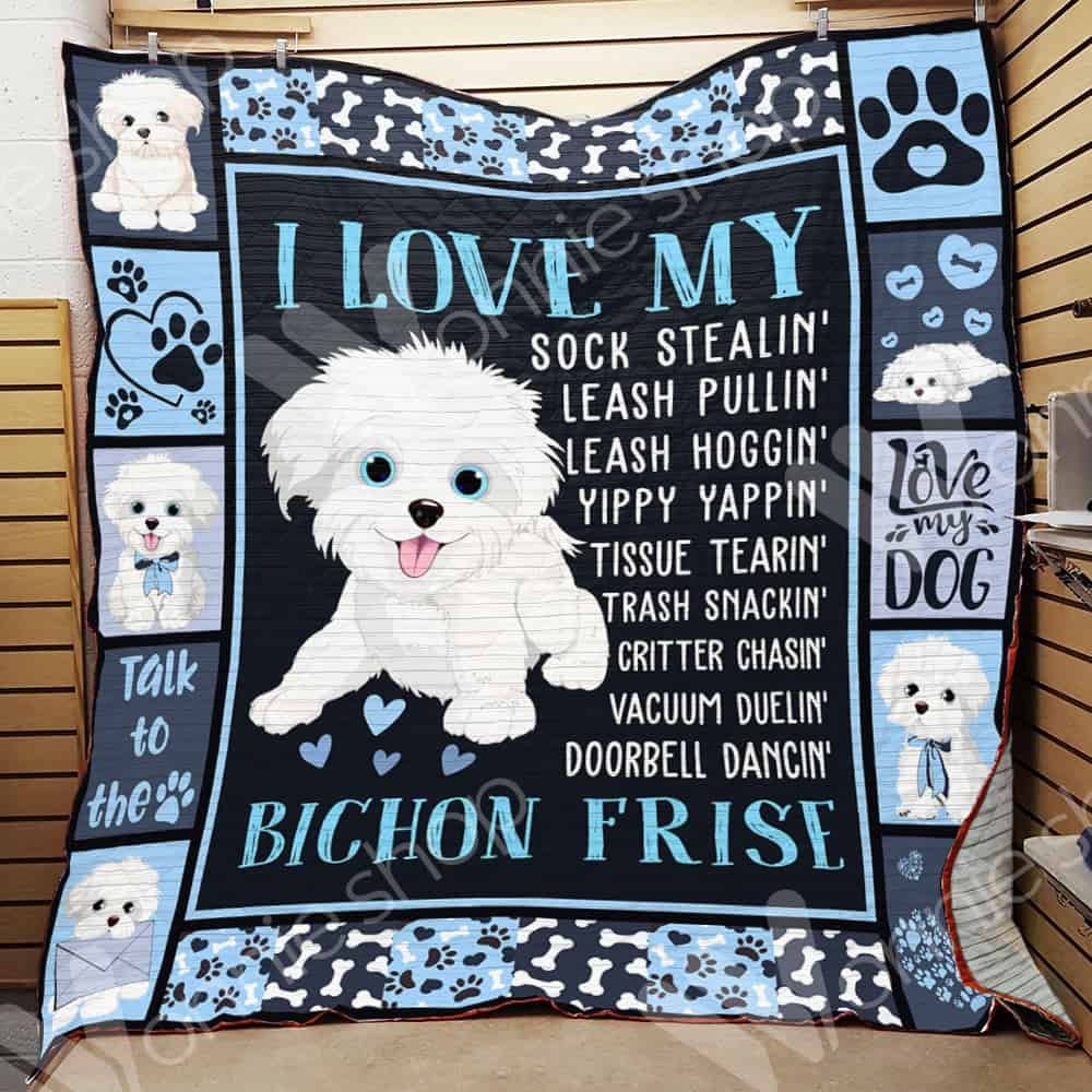 Bichon Frise Dog Quilt Blanket DHC0102852TD