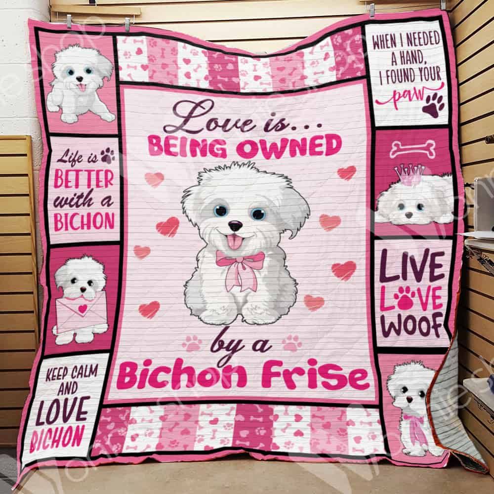 Bichon Frise Dog Quilt Blanket DHC0102876TD