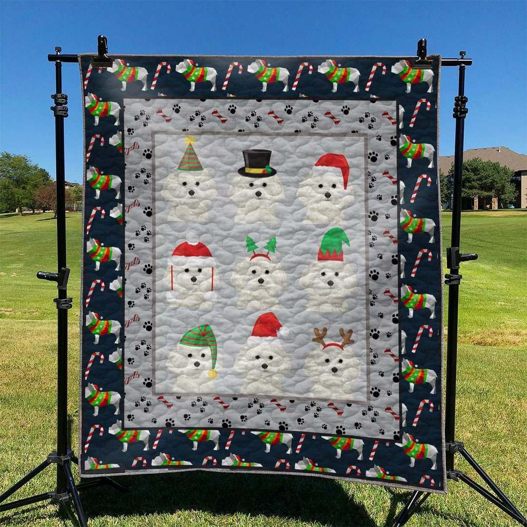 Bichon Frise Dog TD270985 Quilt Blanket