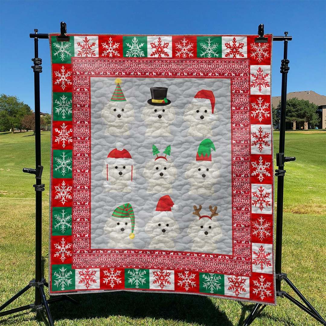 Bichon Frise Dog TD270986 Quilt Blanket