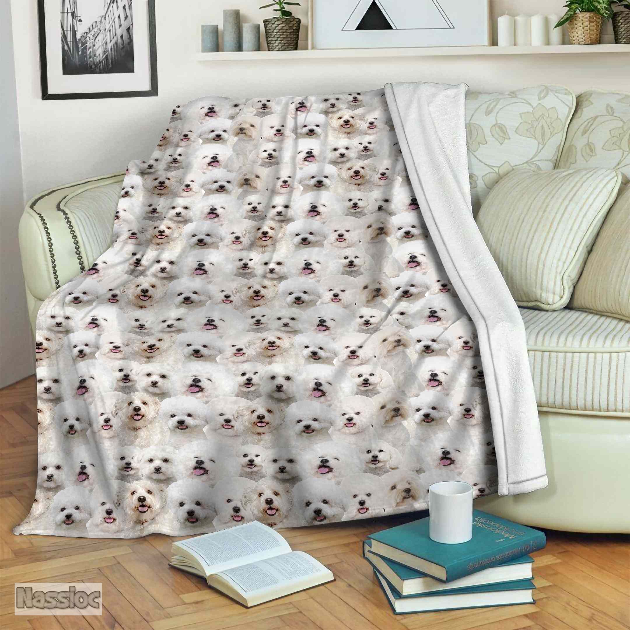 Bichon Frise Fleece Blanket