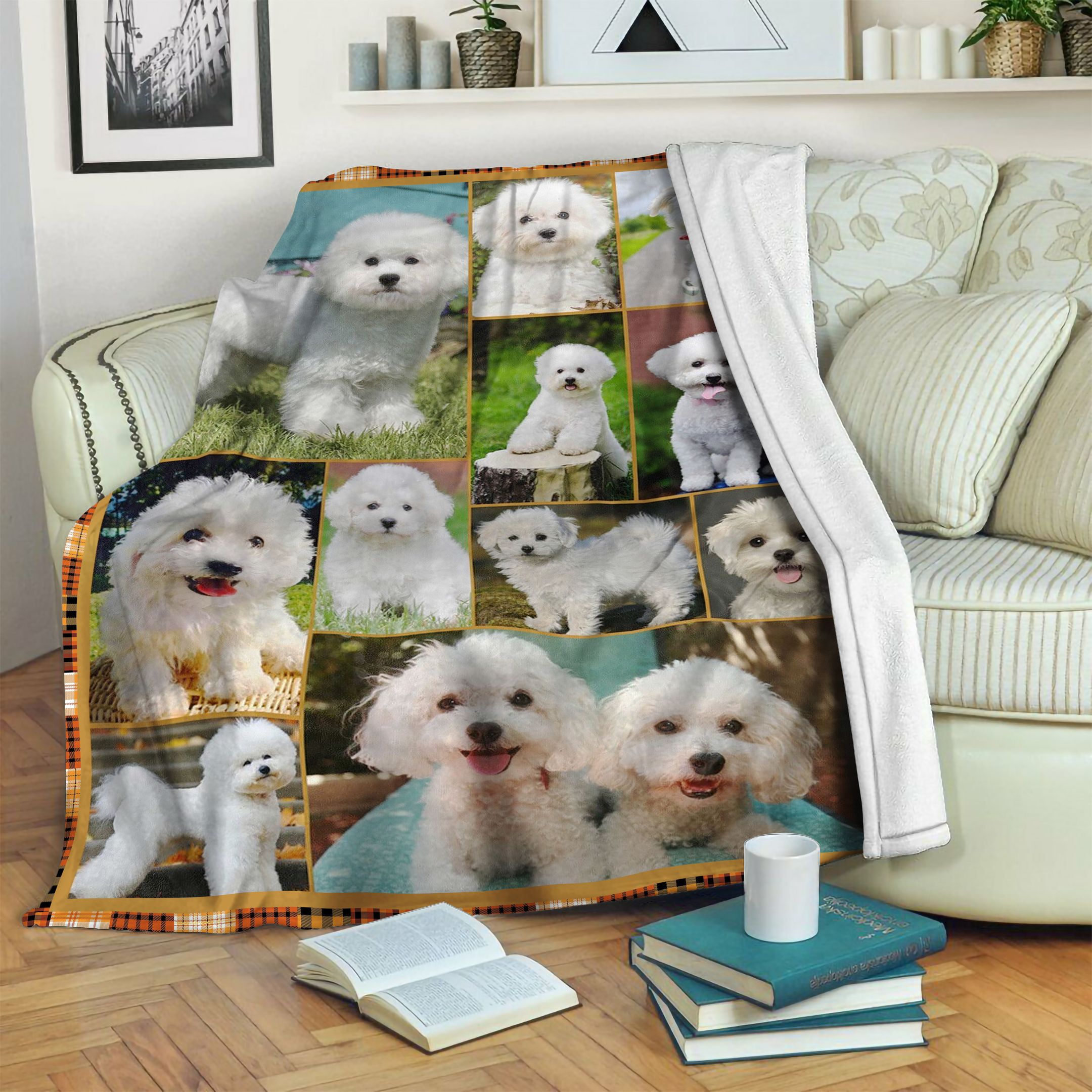 Bichon Frise Pure Water Fleece Blanket