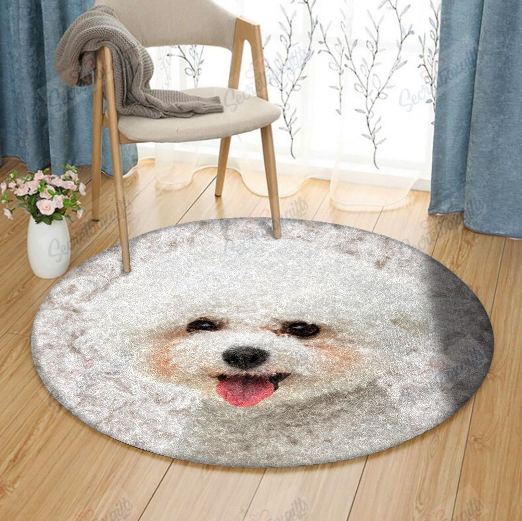 Bichon Frise Round Carpet