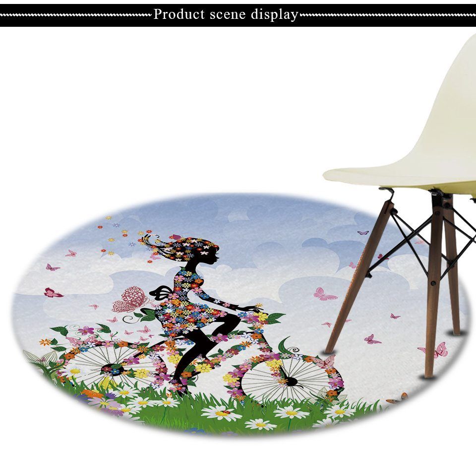 Bicycle Round Carpet