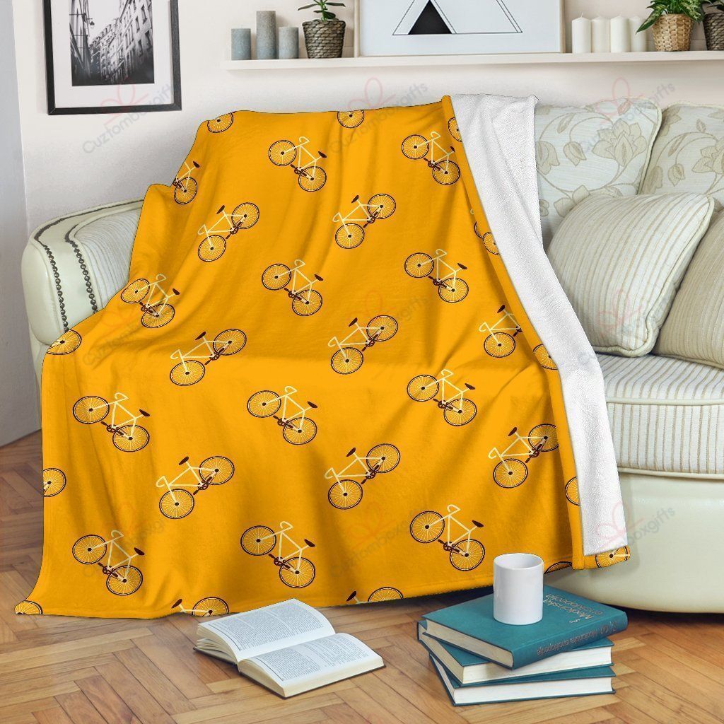 Bicycle Fleece Blanket