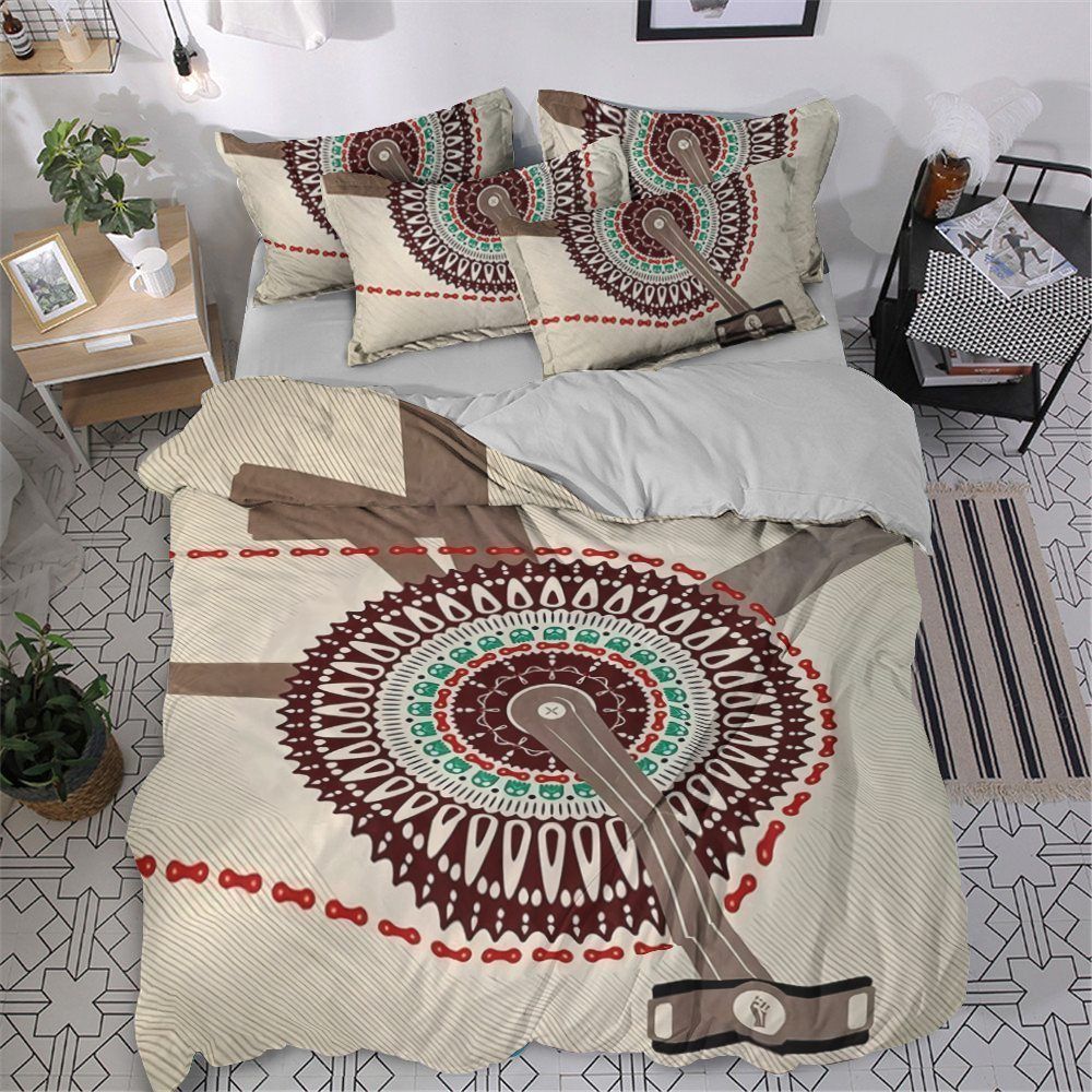 Bicycle Cotton Bed Sheets Spread Comforter Bedding Set