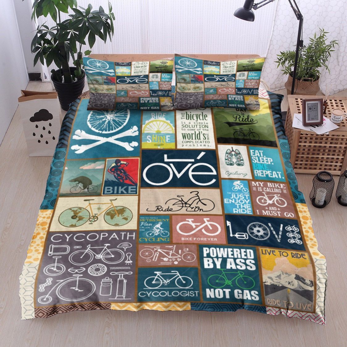 Bicycling Bedding Set