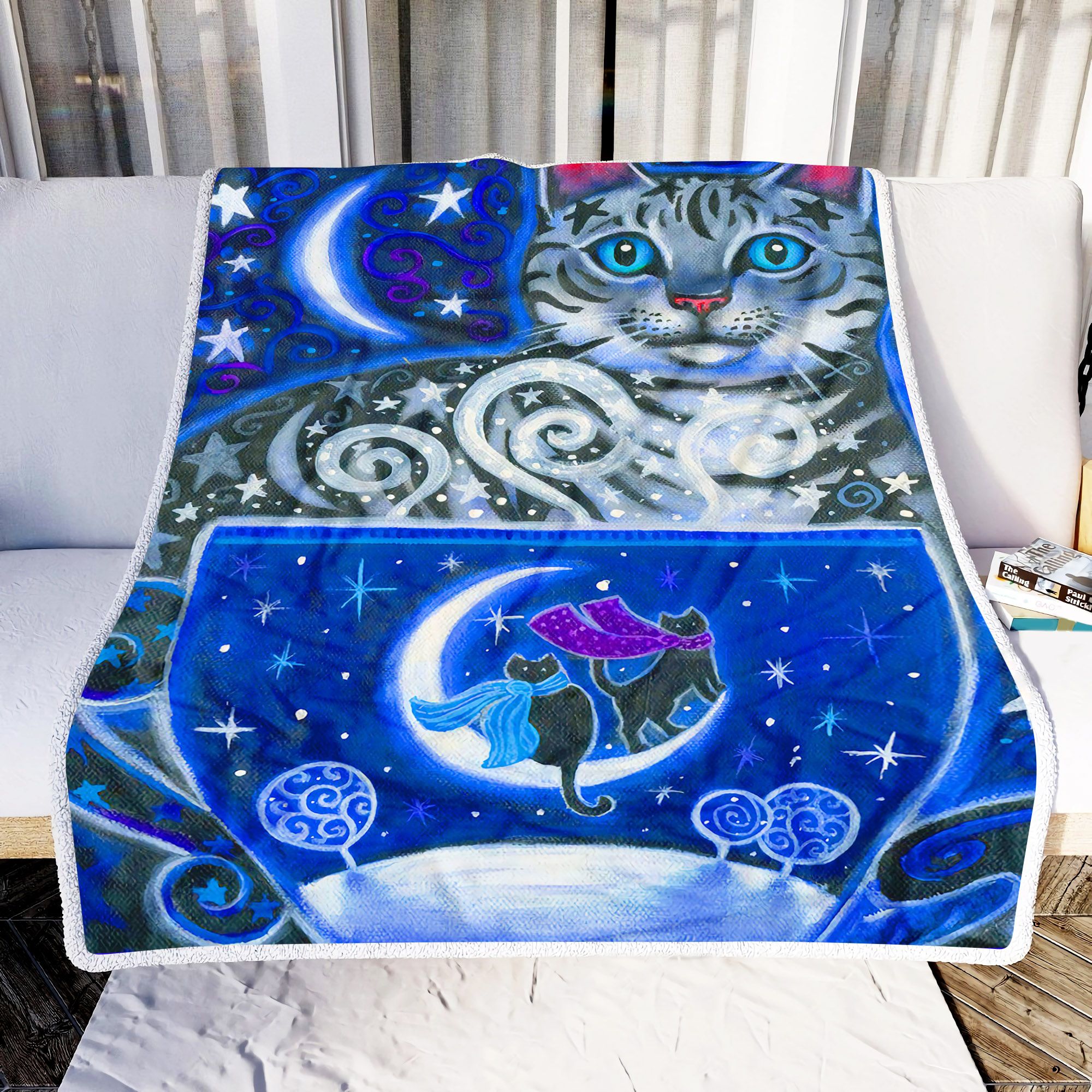 Big Cat Love Hot Food Fleece Blanket