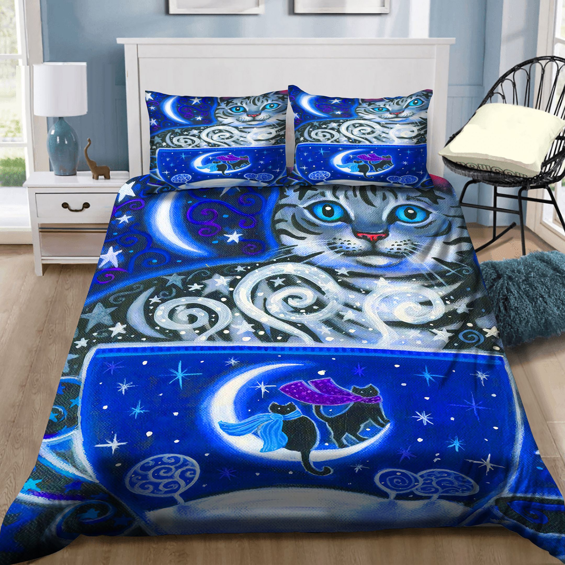 Big Cat Love Hot Food Bedding Set