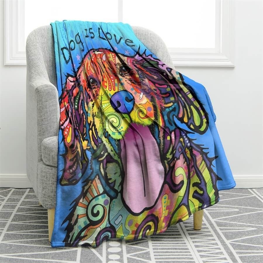 Big Dog Sherpa Fleece Blanket