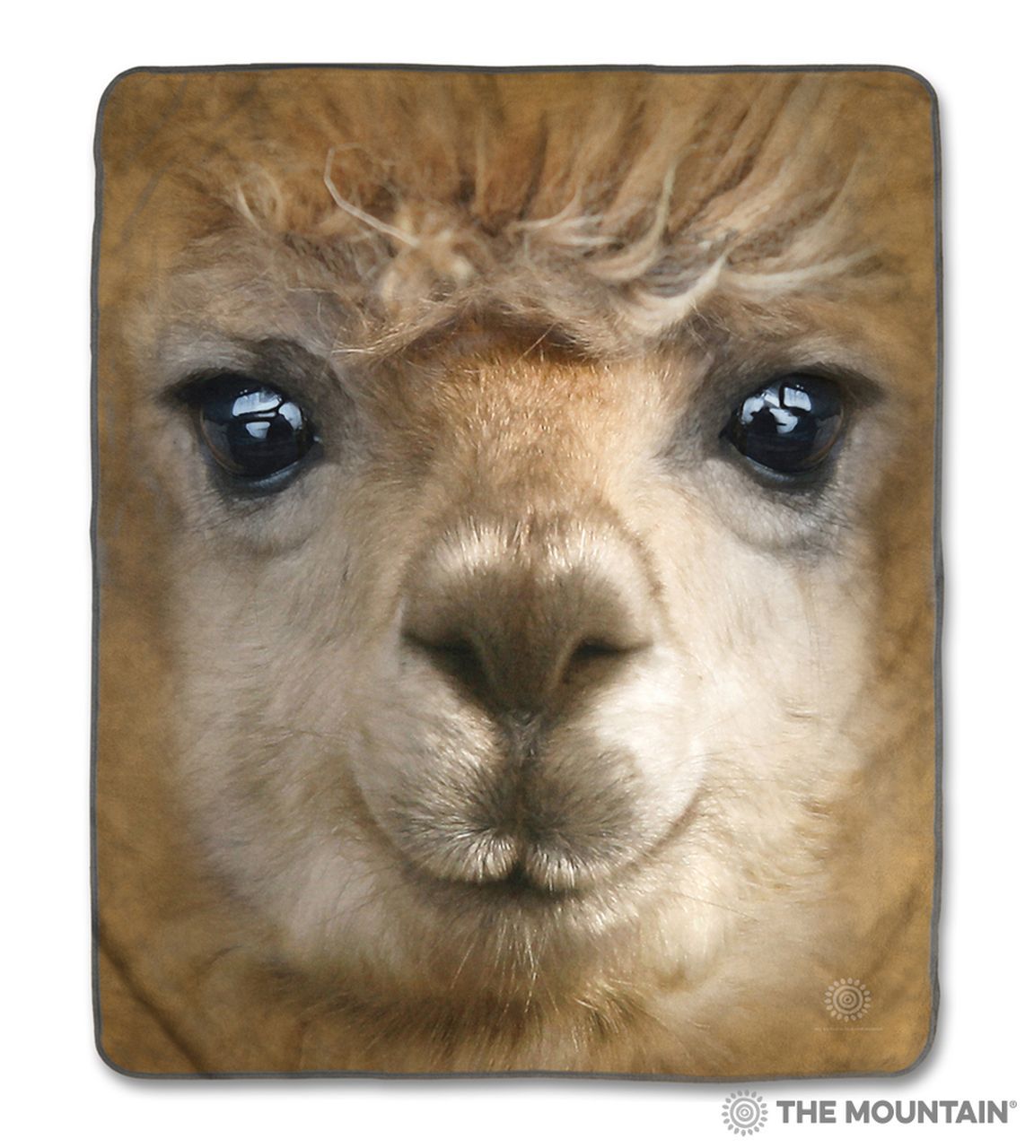Big Face Alpaca Sherpa Fleece Blanket