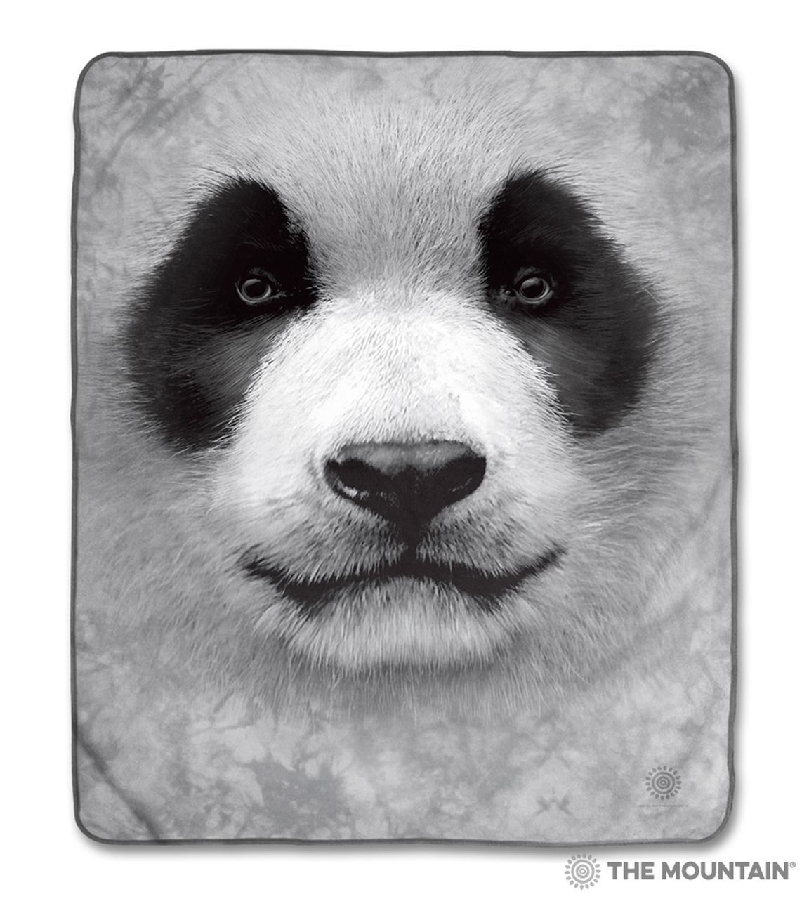 Big Face Panda Sherpa Fleece Blanket
