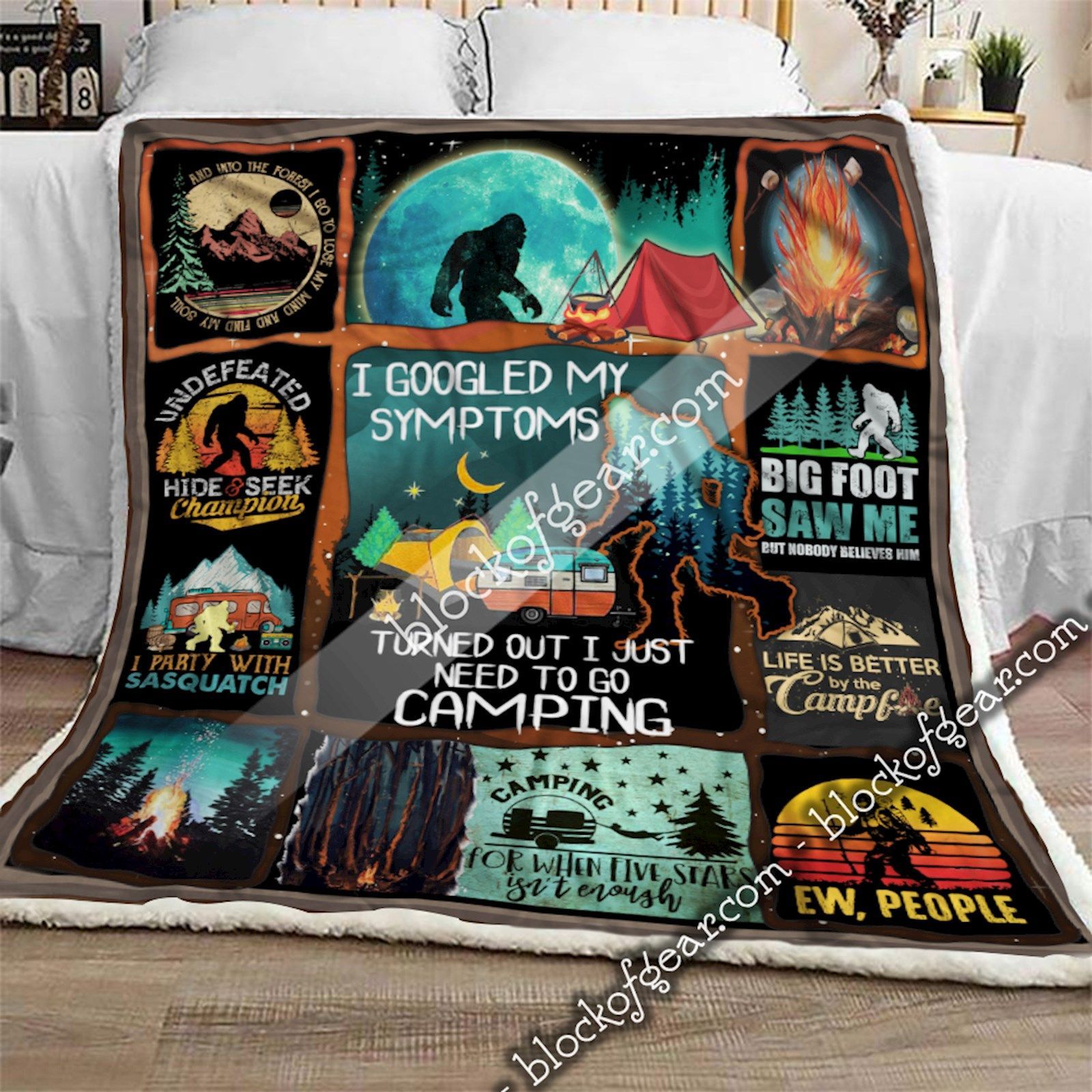 Big Foot Camping Sherpa Fleece Blanket