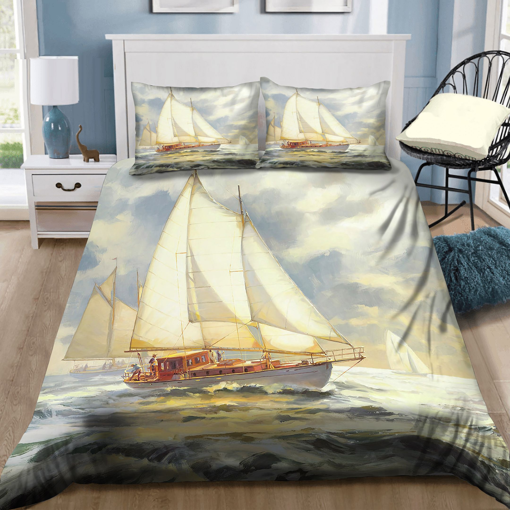 Big Ship Sailing On The Ocean Bedding Set