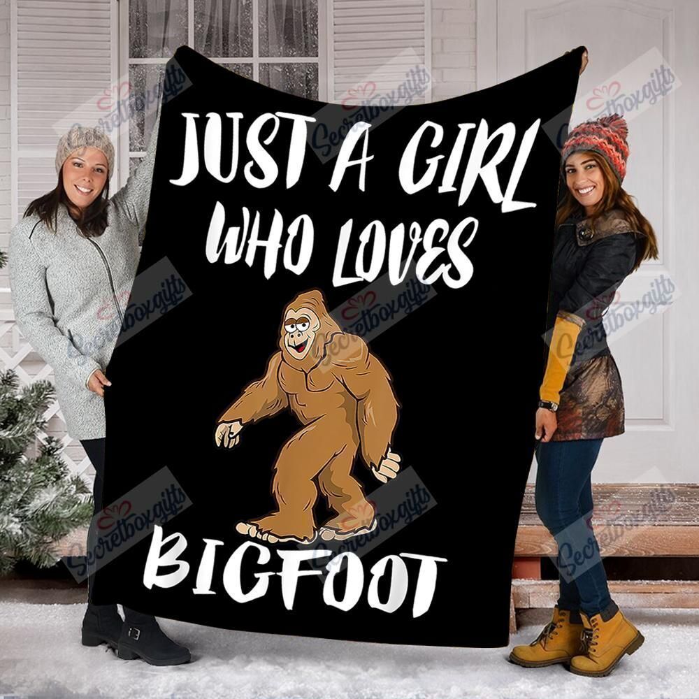Bigfoot Sasquatch Fleece Blanket