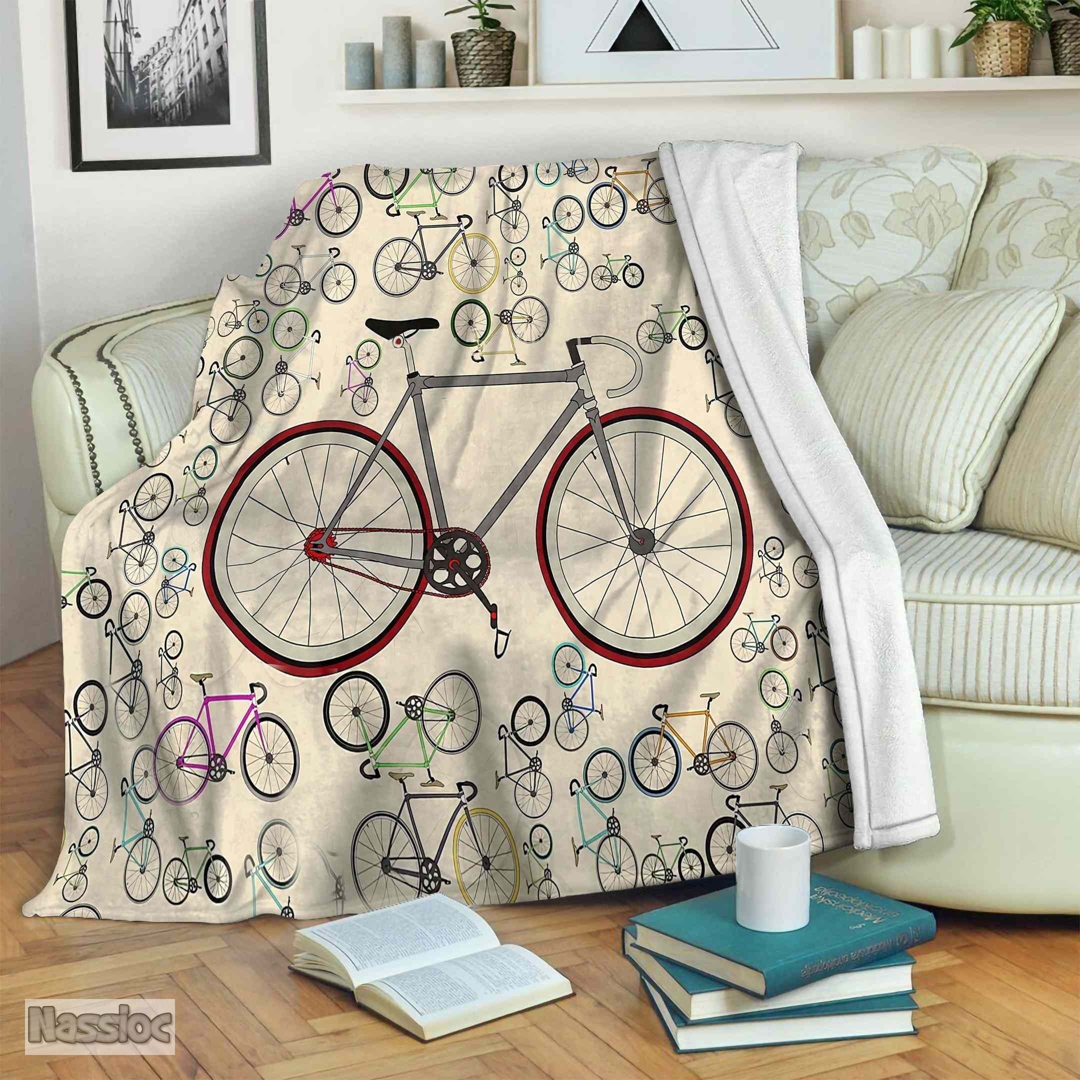 Bike Fleece Blanket