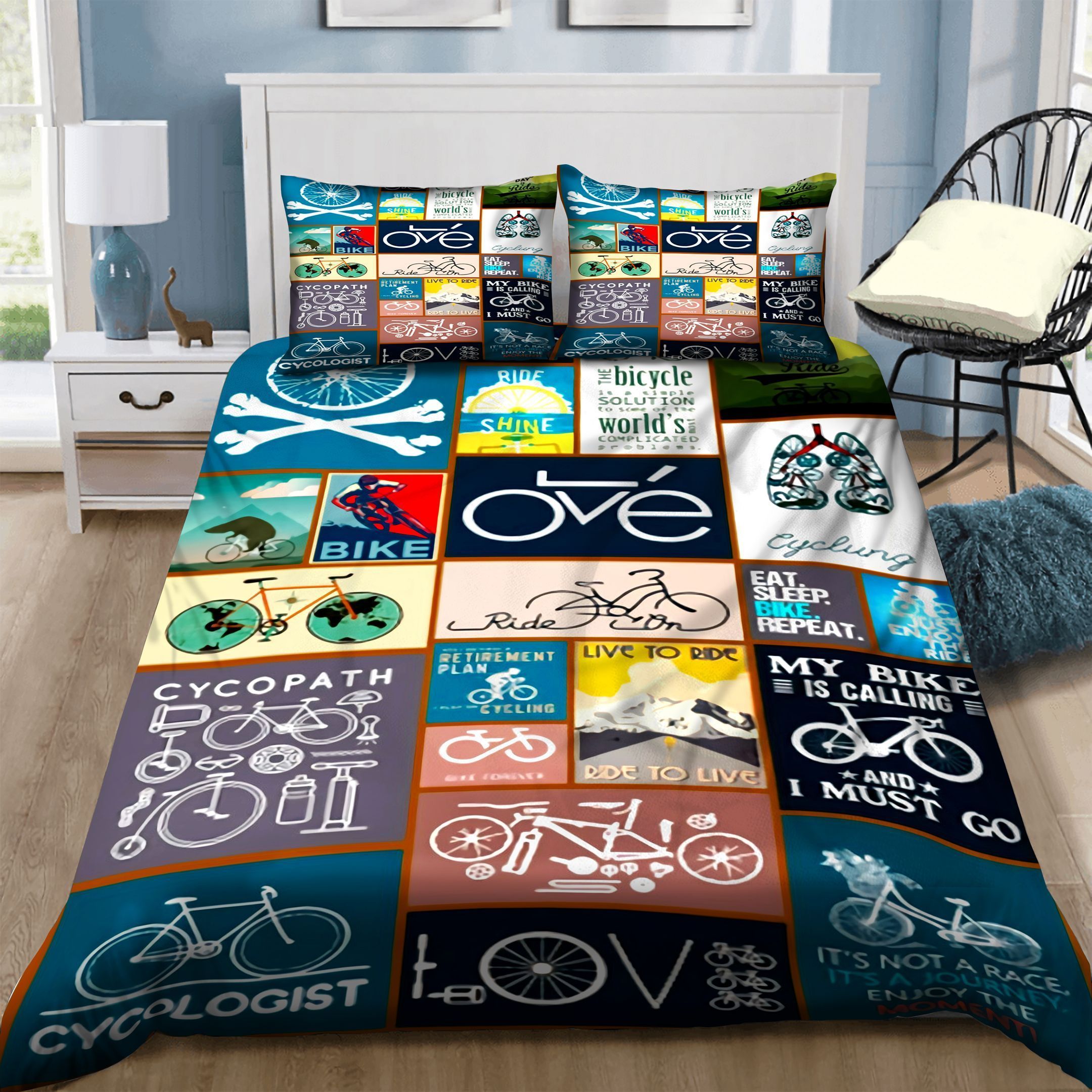 Bike Love Bedding Set