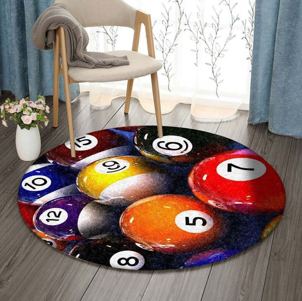 Billiard Round Carpet