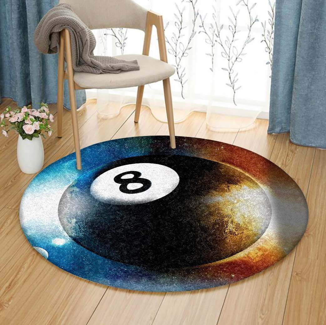 Billiards Round Carpet