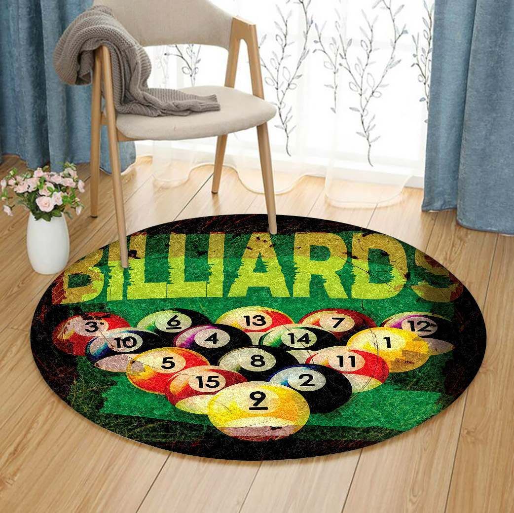 Billiards Round Carpet