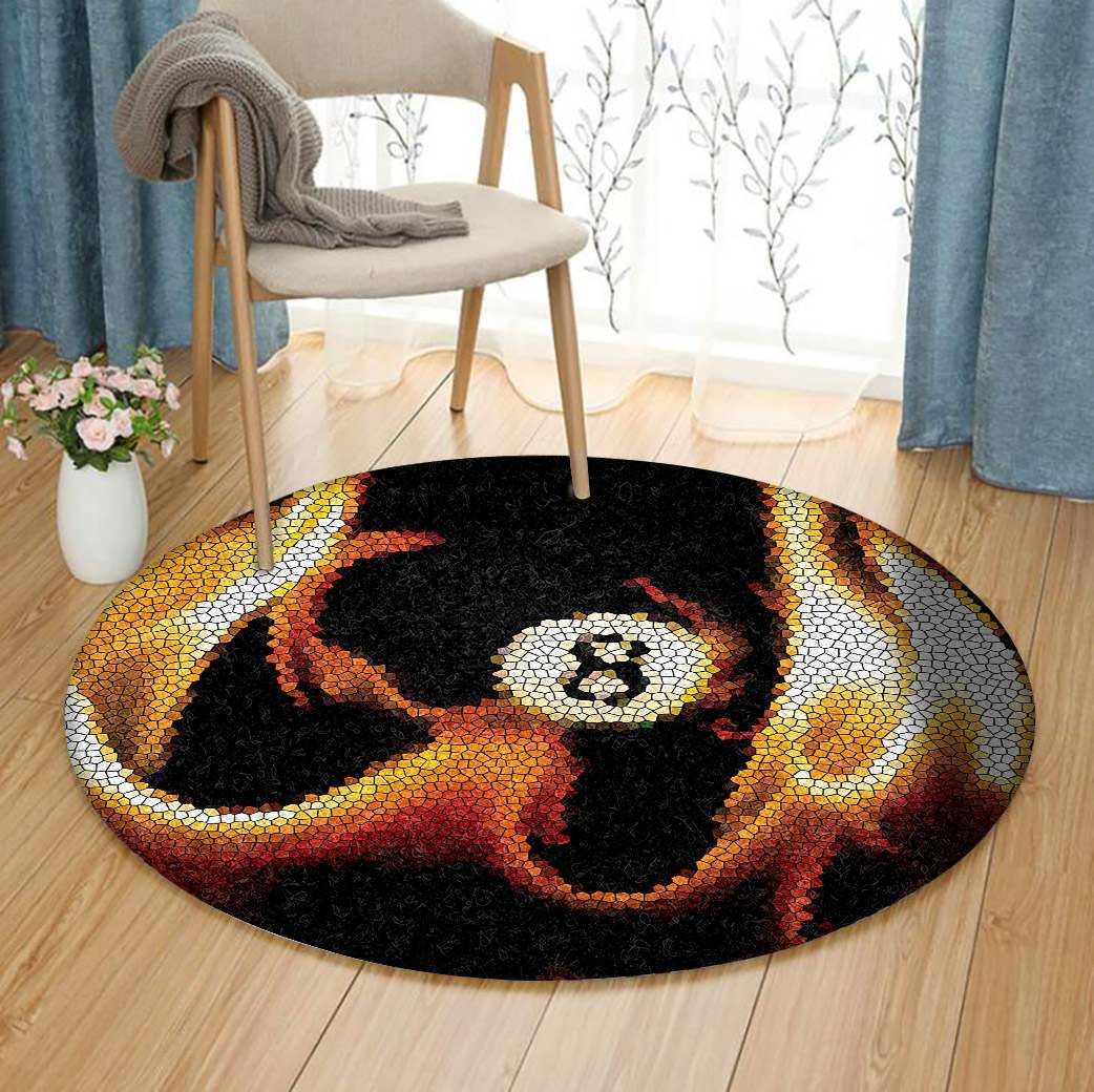 Billiards Round Carpet