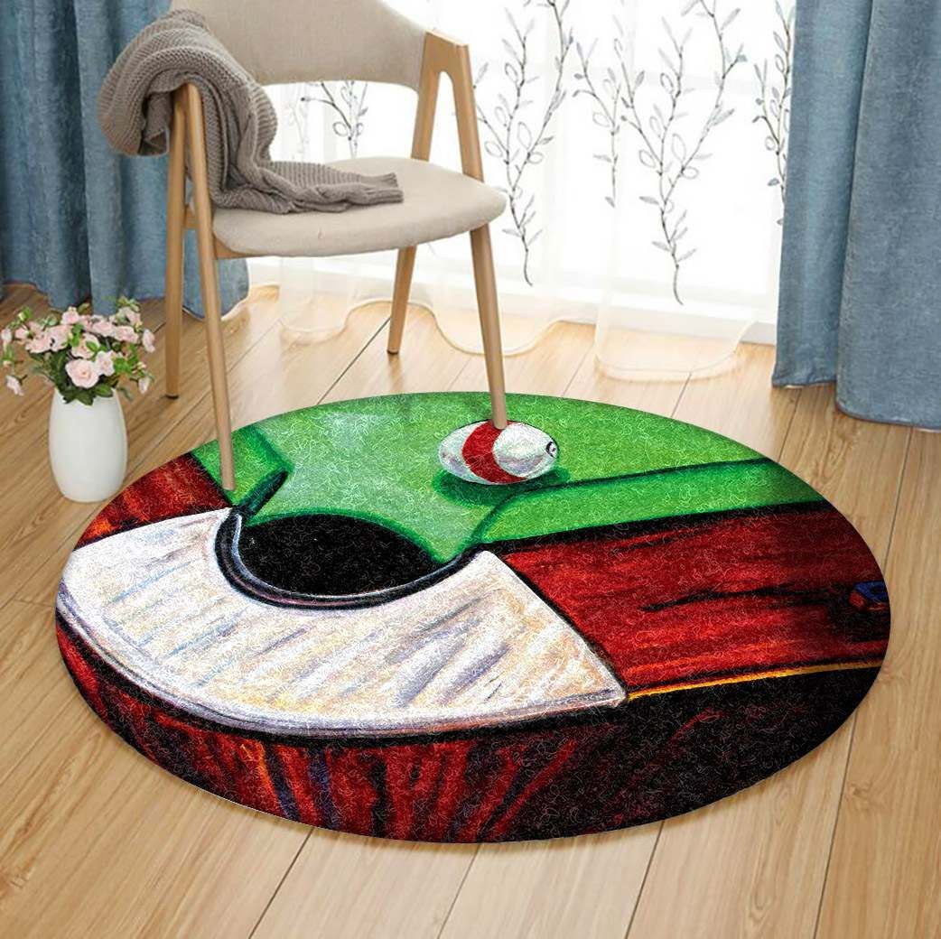 Billiards Round Carpet