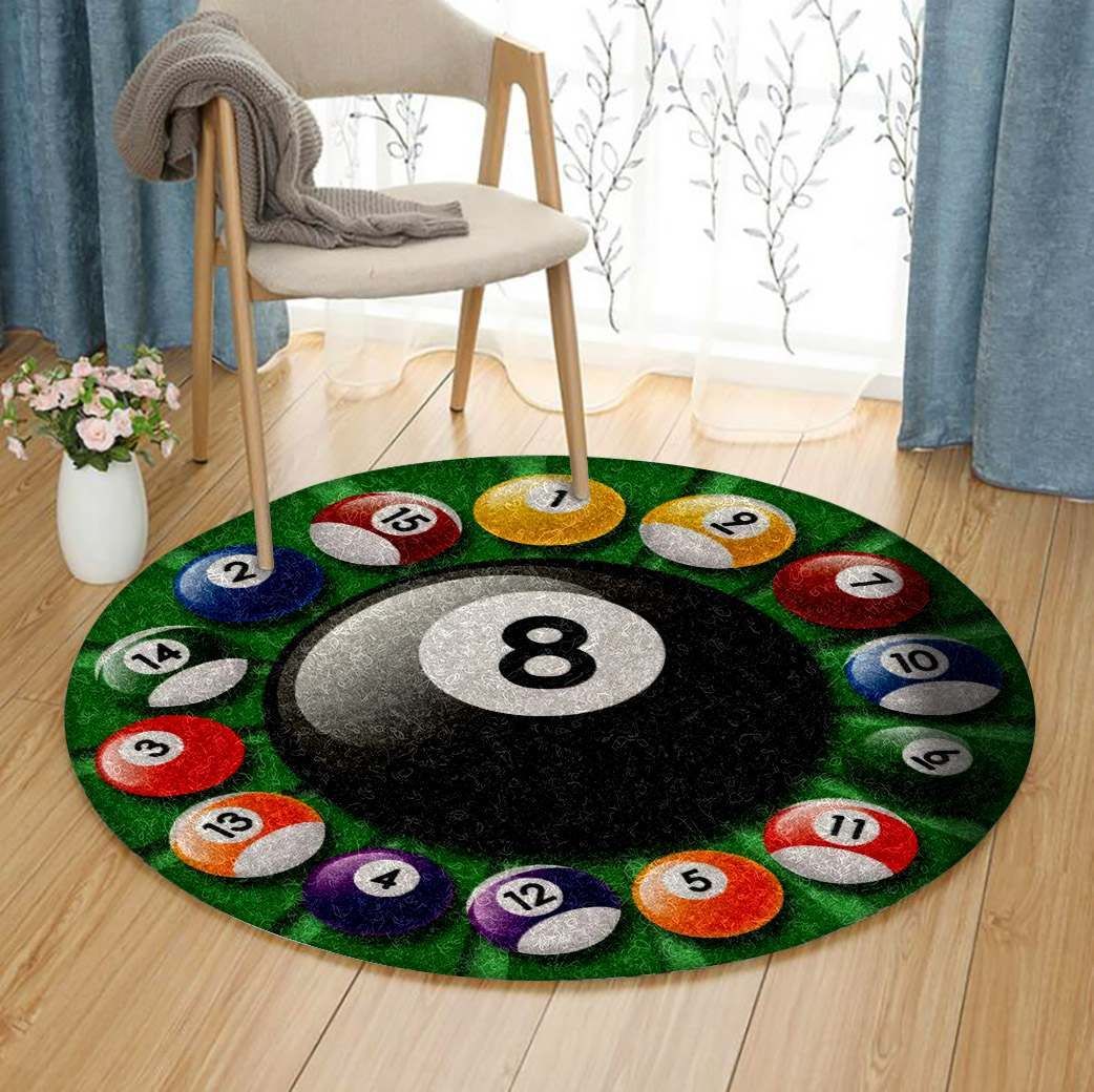 Billiards Round Carpet