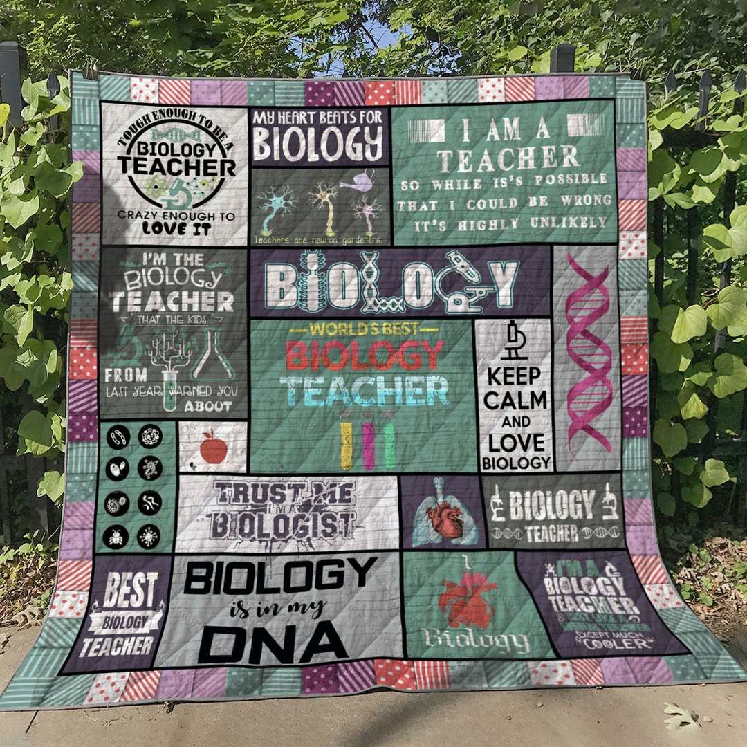 BILOGOGY TEACHER VM070607 Quilt Blanket