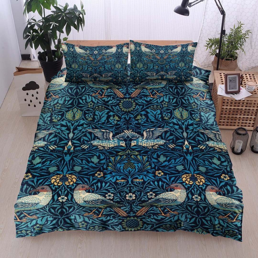 Bird And Flower Bedding Set