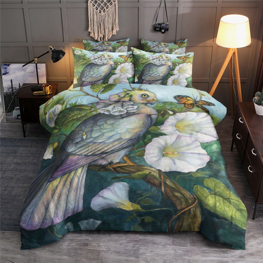 Bird And Flower Bedding Set