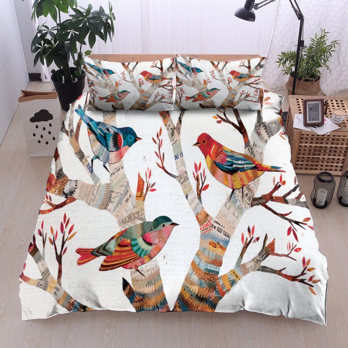 Bird And Tree Bedding Set
