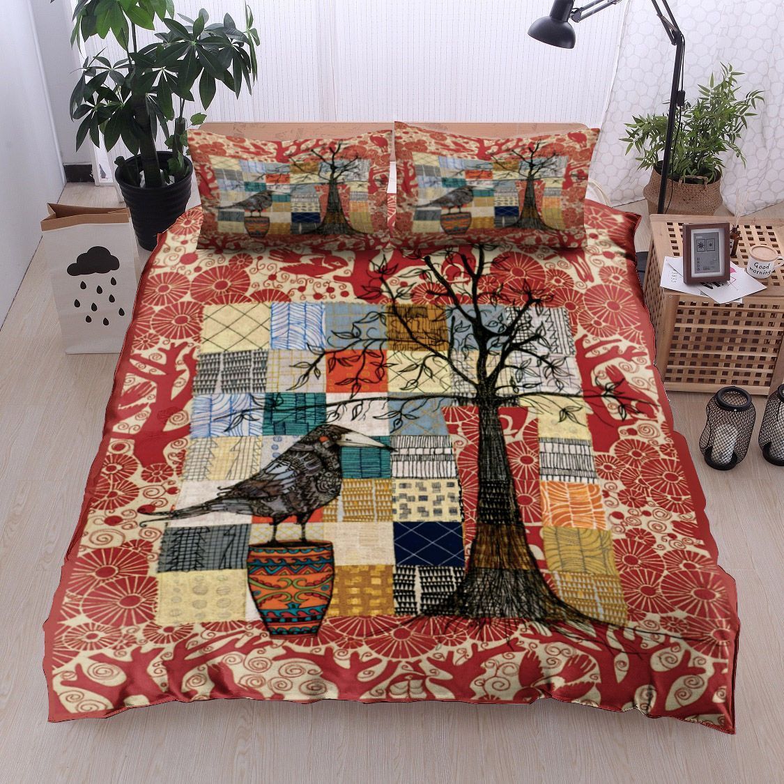 Bird And Tree Bedding Set