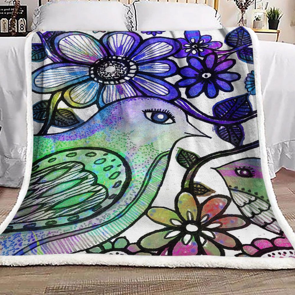 Bird Sherpa Fleece Blanket