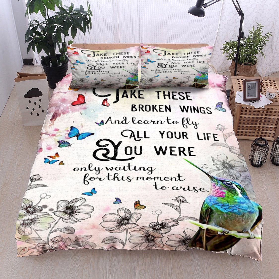 Bird Butterfly Bedding Set