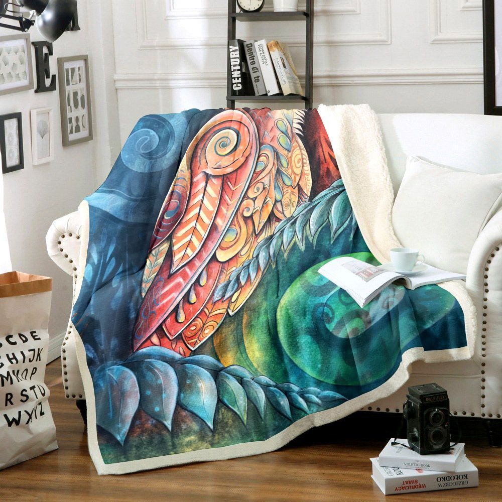 Bird Sherpa Fleece Blanket