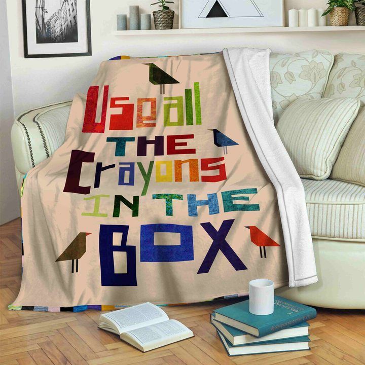 Bird Sherpa Fleece Blanket