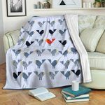 Bird Sherpa Fleece Blanket