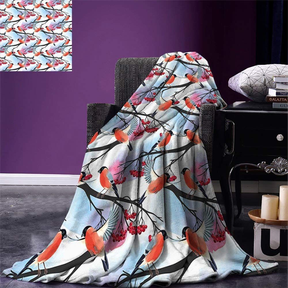 Bird Sherpa Fleece Blanket