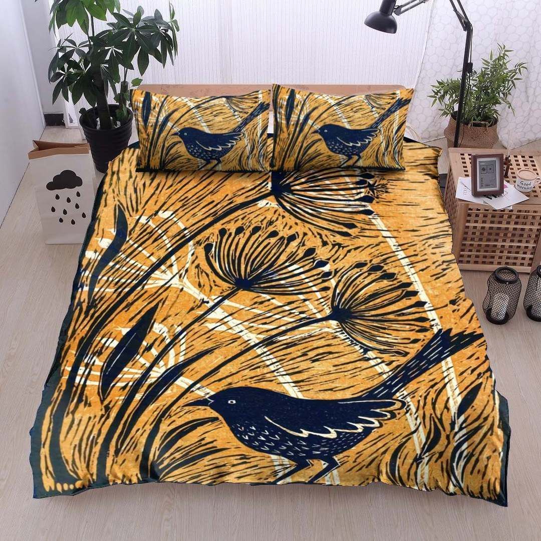 Bird Twin Queen King Cotton Bed Sheets Spread Comforter Bedding Set