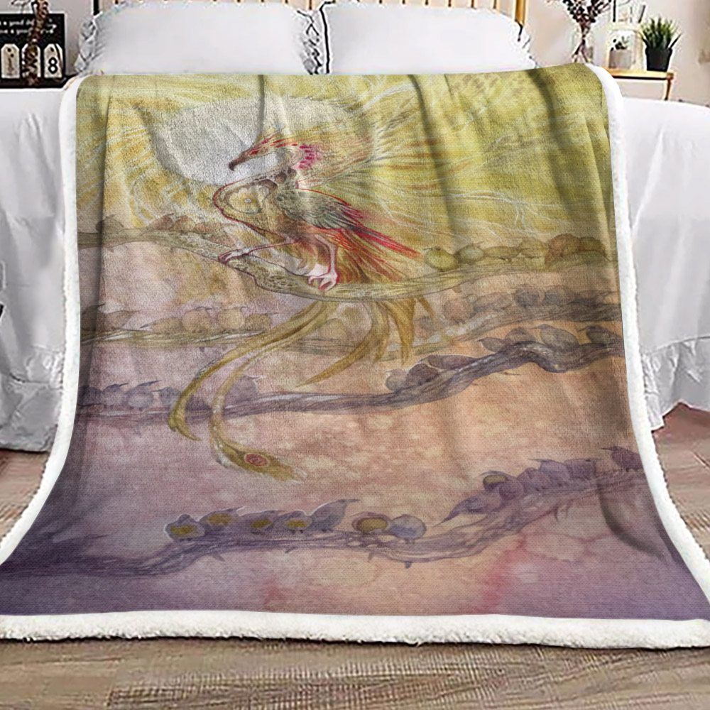 Bird Sherpa Fleece Blanket