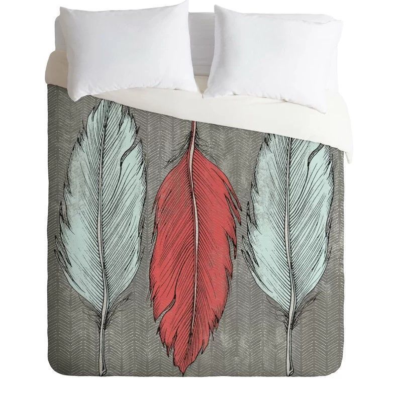 Bird Feathered Bedding Set